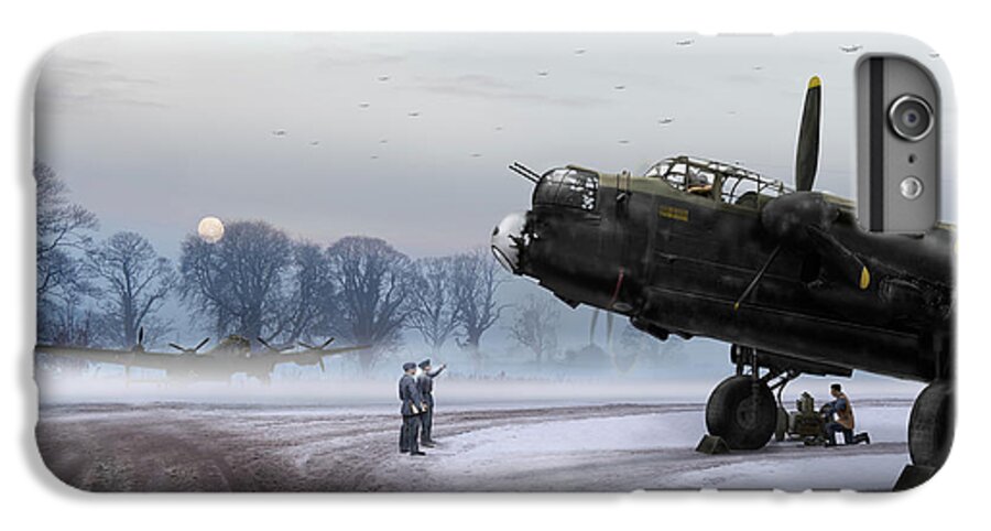 Avro 638 Lancaster iPhone 6s Plus Case featuring the photograph Time to go - Lancasters on dispersal by Gary Eason