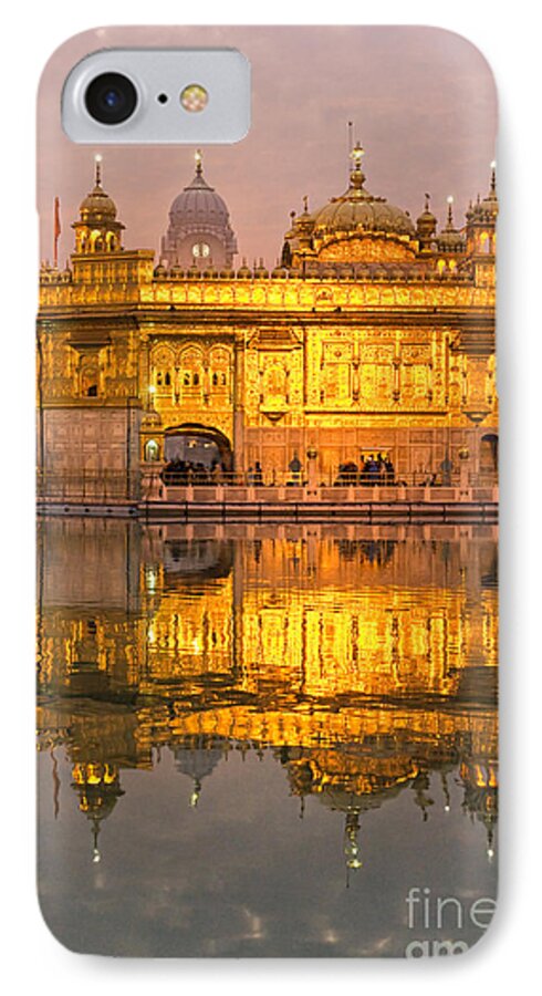 Amritsar iPhone 7 Case featuring the photograph Golden Temple in Amritsar - Punjab - India by Luciano Mortula