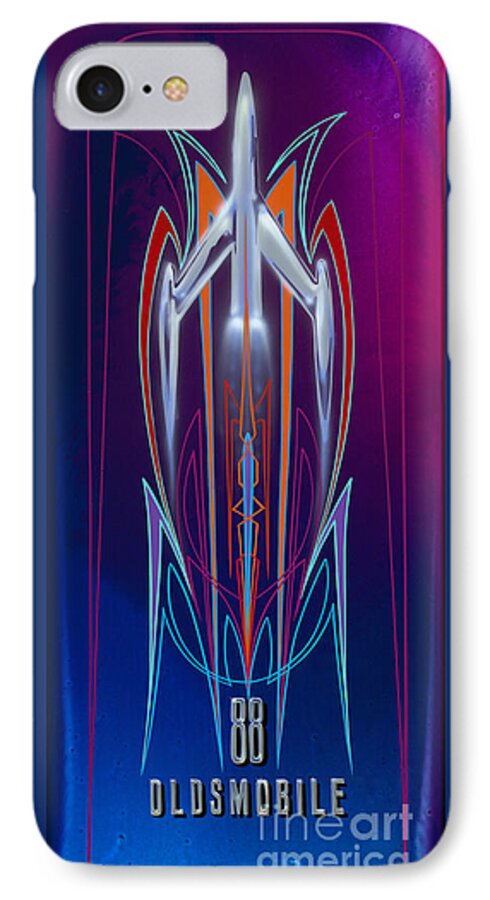 Oldsmobile Rocket 88 iPhone 7 Case featuring the painting Rocket 88 by Alan Johnson