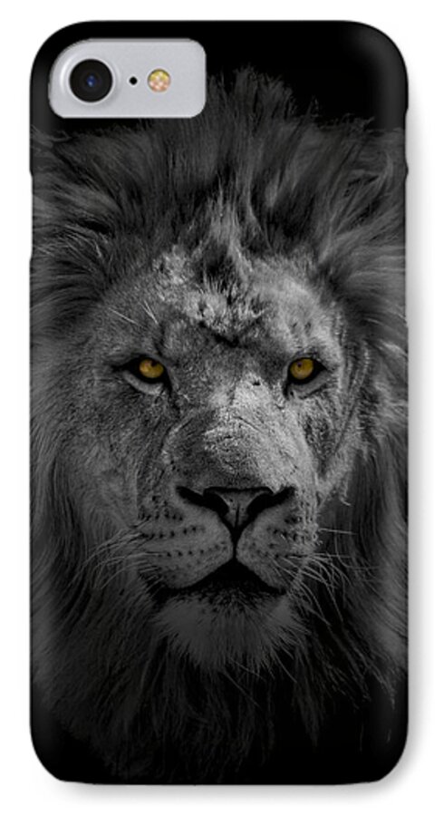 Africa iPhone 7 Case featuring the photograph African Lion #1 by Peter Lakomy