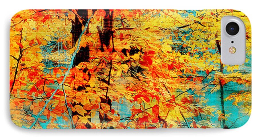 Autumn iPhone 7 Case featuring the photograph Autumn tapestry #1 by Gina Signore