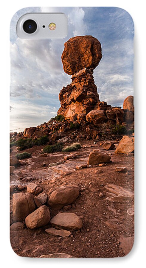 Jay Stockhaus iPhone 7 Case featuring the photograph Balanced Rock #1 by Jay Stockhaus