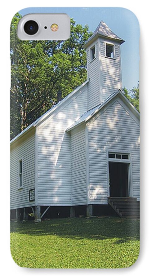 Cades Cove Missionary Baptist Church iPhone 7 Case featuring the photograph Cades Cove Missionary Baptist Church #1 by Joe Duket