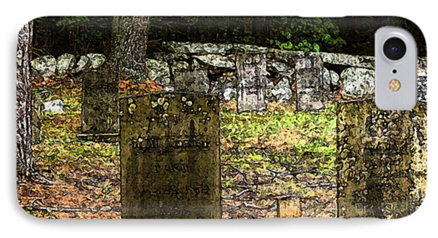 Cemetery iPhone 7 Case featuring the photograph Cemetery #1 by Mim White
