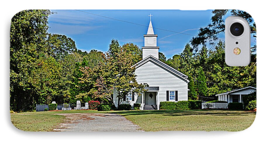 Church iPhone 7 Case featuring the photograph Country Church #1 by Linda Brown