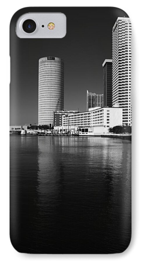 Bank Of America iPhone 7 Case featuring the photograph Downtown Reflections #1 by Ben Shields