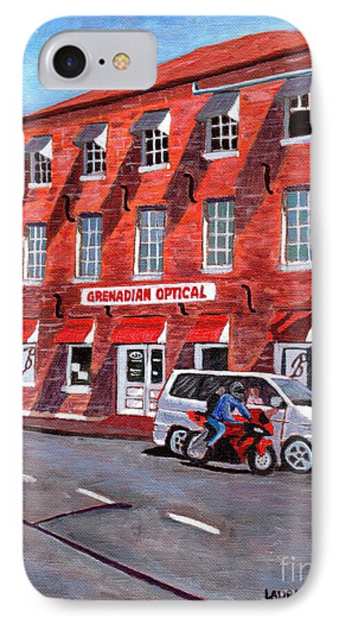 Grenada iPhone 7 Case featuring the painting Georgian Style by Laura Forde