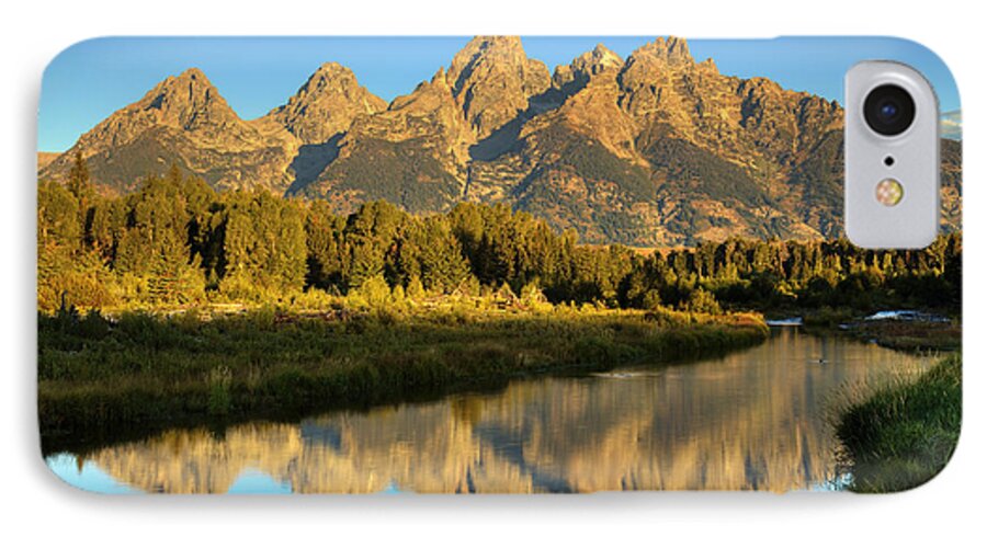 Mountains iPhone 7 Case featuring the photograph Grand Teton #1 by Alan Vance Ley