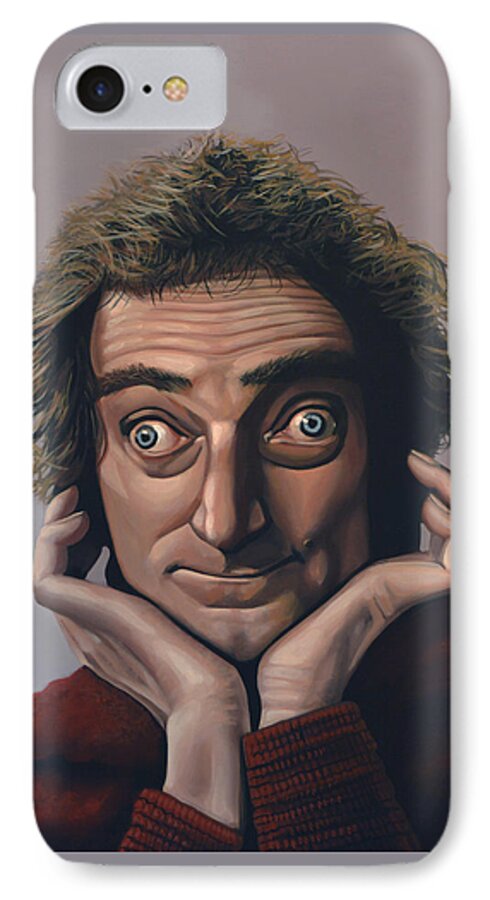 Marty Feldman iPhone 7 Case featuring the painting Marty Feldman by Paul Meijering
