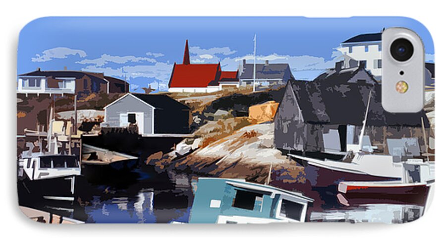 Peggy's Cove iPhone 7 Case featuring the photograph Peggy's Cove by Lydia Holly