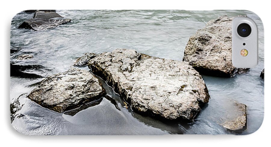 Alaska iPhone 7 Case featuring the photograph Rocks in the River #1 by Andrew Matwijec