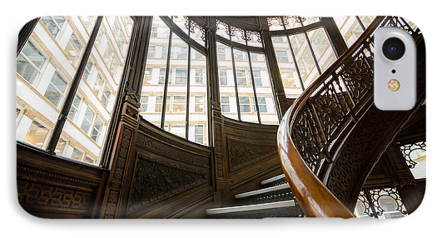 Chicago iPhone 7 Case featuring the photograph Rookery Building Up the Oriel Staircase #1 by Anthony Doudt