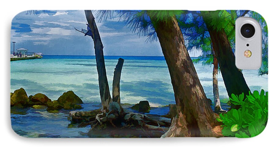 Beach iPhone 7 Case featuring the photograph Rum Point #1 by Gordon Engebretson
