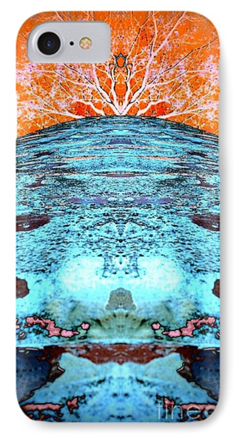 Abstract iPhone 7 Case featuring the photograph Silo Abstract #1 by Karen Newell