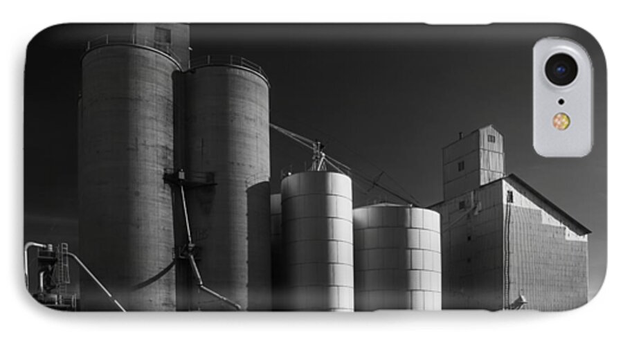 Wheat iPhone 7 Case featuring the photograph Spangle Grain Elevator by Paul DeRocker