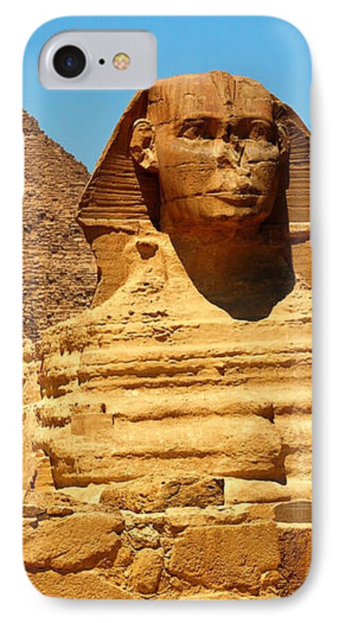 Africa iPhone 7 Case featuring the photograph The Great Sphinx of Giza and Pyramid of Khafre #2 by Joe Ng