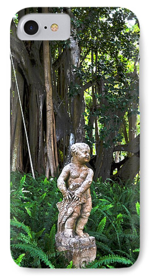 Garden iPhone 7 Case featuring the photograph Twilight in the garden #1 by Timothy Lowry