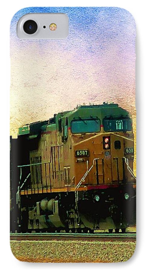 Train iPhone 7 Case featuring the photograph Union Pacific Coal Train by Janette Boyd