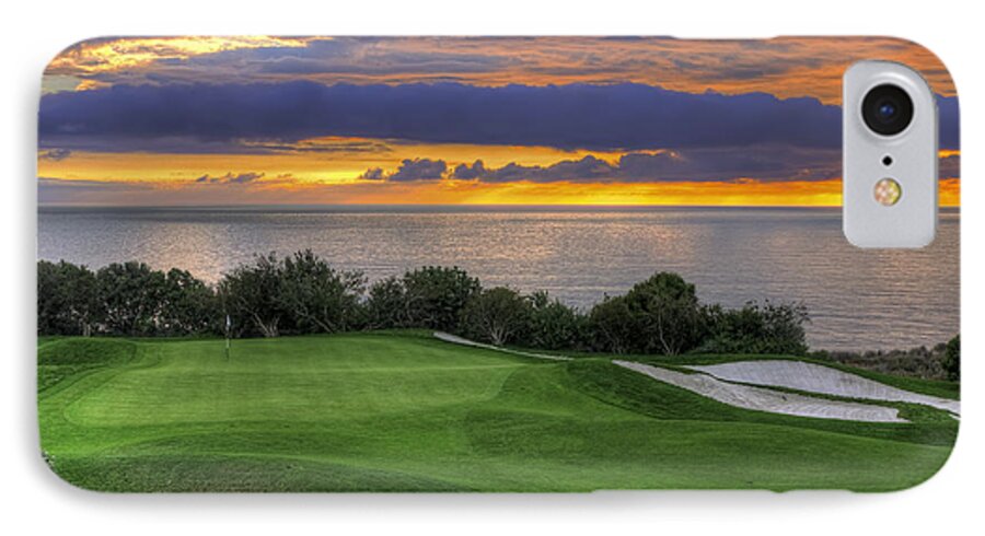 11th Green iPhone 7 Case featuring the photograph 11th Green - Trump National Golf Course by Eddie Yerkish