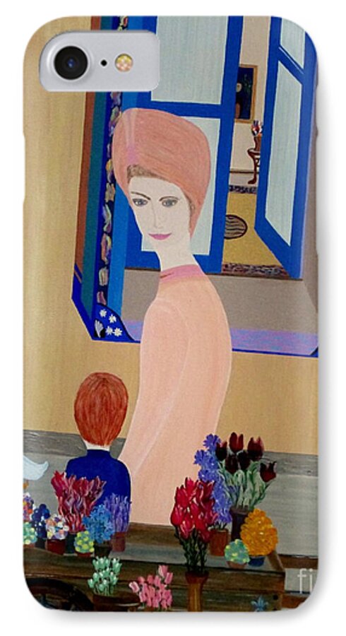 France iPhone 7 Case featuring the painting 12 Rue Cadet by Bill OConnor