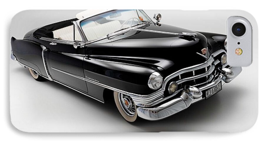 Car iPhone 7 Case featuring the photograph 1950 Cadillac Convertible by Gianfranco Weiss