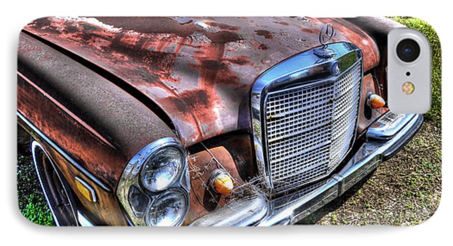 Hdr iPhone 7 Case featuring the photograph 1965 Mercedes-Benz by Paul Mashburn