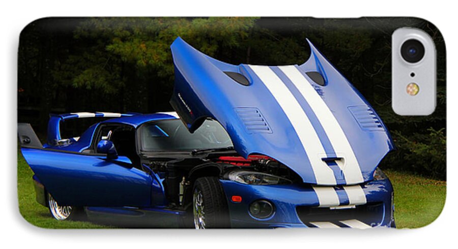 Car iPhone 7 Case featuring the photograph 1997 Viper Hennessey Venom 650r 4 by Davandra Cribbie