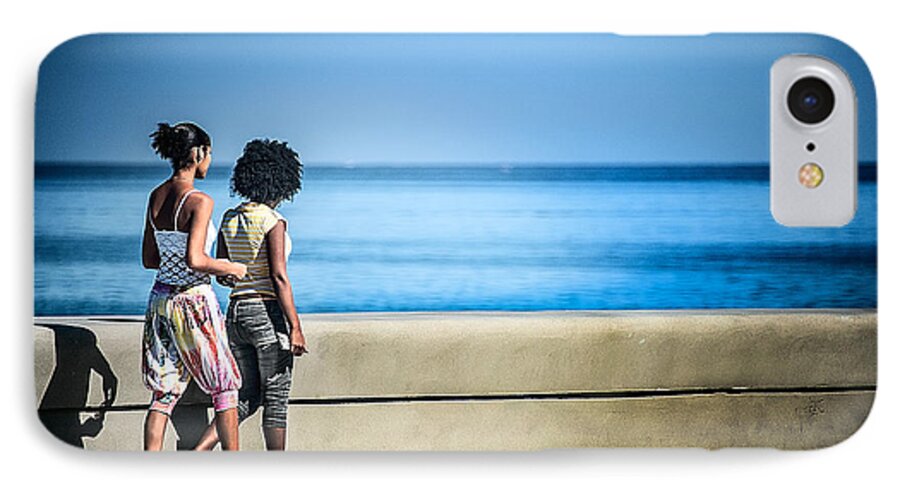  iPhone 7 Case featuring the photograph 2 Girls on the Malecon by Patrick Boening