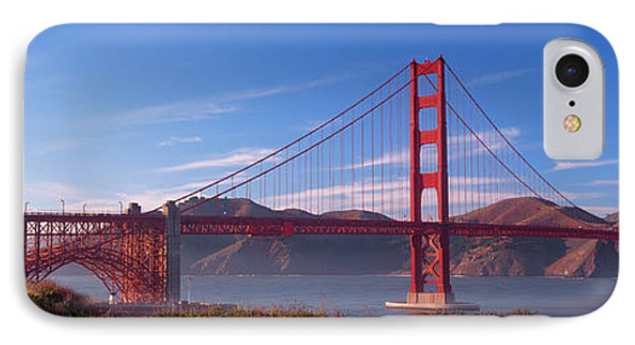 Photography iPhone 7 Case featuring the photograph Golden Gate Bridge San Francisco #2 by Panoramic Images