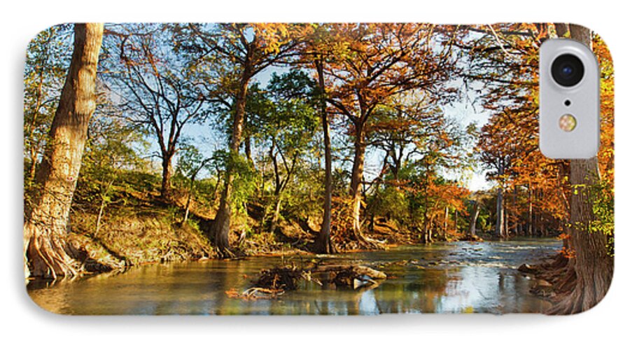 Autumn iPhone 7 Case featuring the photograph Guadalupe River, Texas Hill Country #2 by Larry Ditto