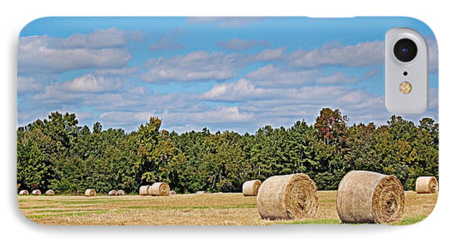 Hay iPhone 7 Case featuring the photograph Hay Field #2 by Linda Brown