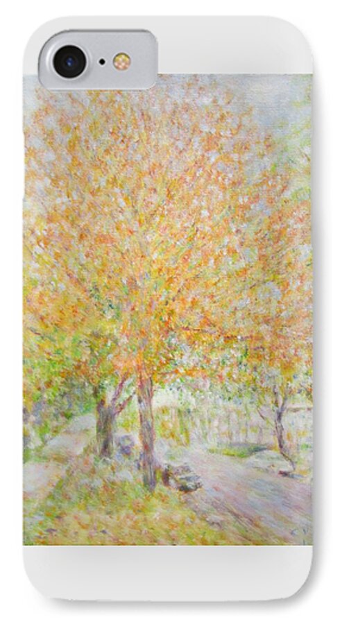 Impressionism iPhone 7 Case featuring the painting NW Side Of Chicago by Glenda Crigger