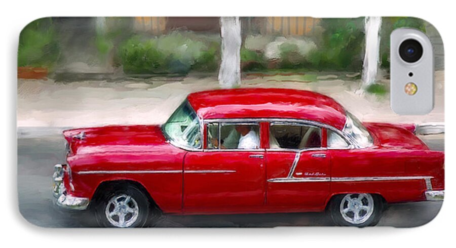 Cuba iPhone 7 Case featuring the photograph Red Bel Air by Juan Carlos Ferro Duque