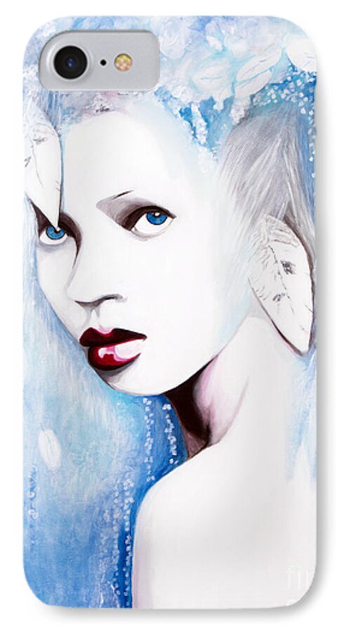 Denise iPhone 7 Case featuring the painting Winter by Denise Deiloh