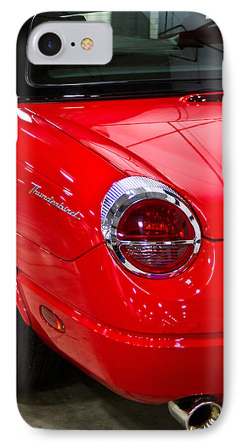 Classic iPhone 7 Case featuring the photograph 2002 Red Ford Thunderbird-rear left by Eti Reid
