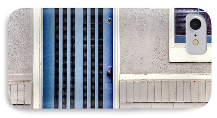 Blue Door iPhone 7 Case featuring the photograph Blue Door #3 by Julie Gebhardt