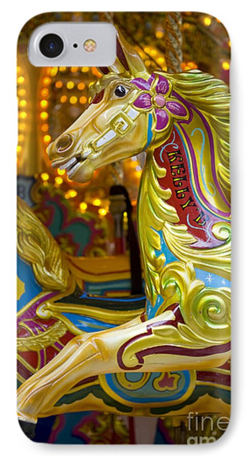 Amusement iPhone 7 Case featuring the photograph Fairground carousel #3 by Lee Avison