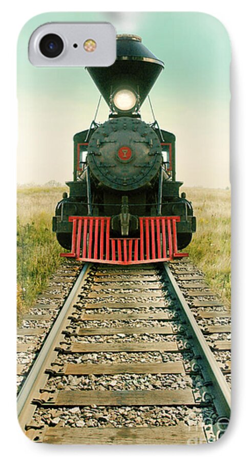 Engine iPhone 7 Case featuring the photograph Vintage Train Engine #3 by Jill Battaglia