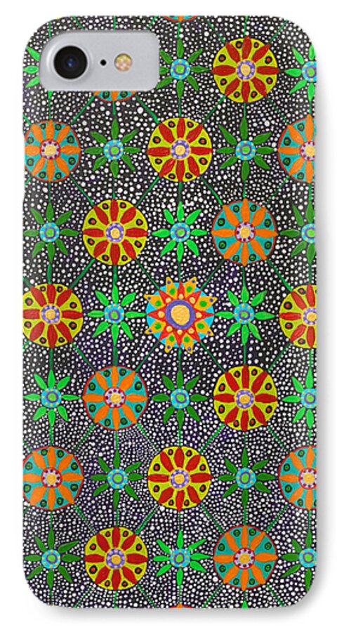 Ayahuasca Art iPhone 7 Case featuring the painting Ayahuasca Vision #2 by Howard Charing