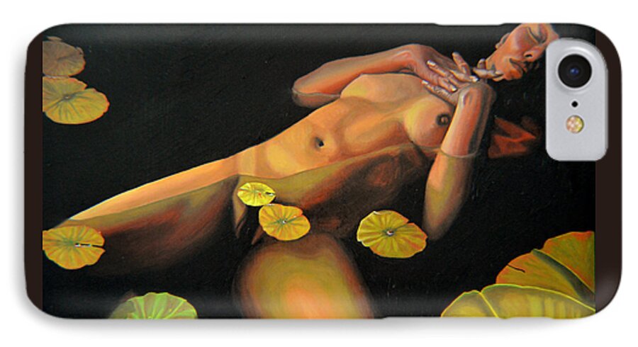 Sexual iPhone 7 Case featuring the painting 6 30 A.m. by Thu Nguyen