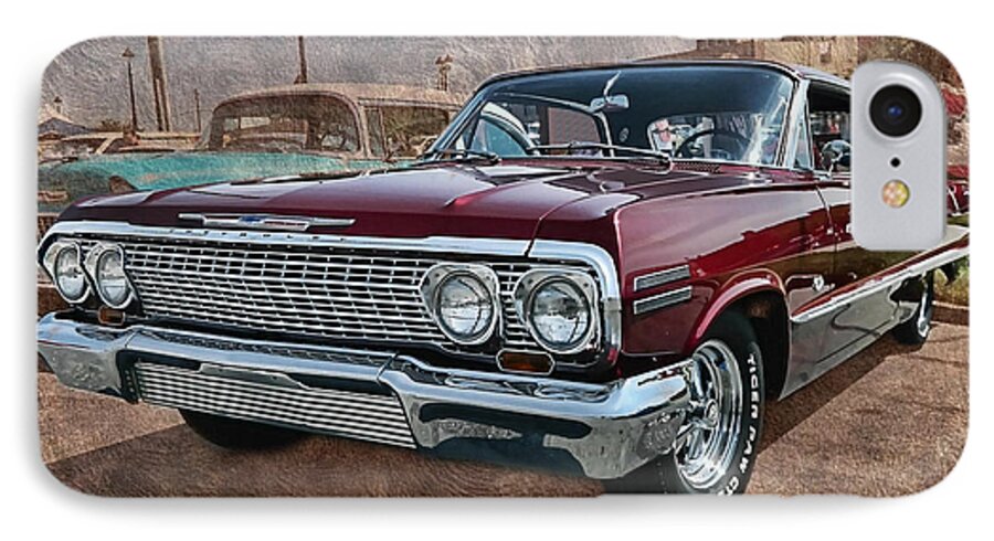 Victor Montgomery iPhone 7 Case featuring the photograph '63 Impala #63 by Vic Montgomery