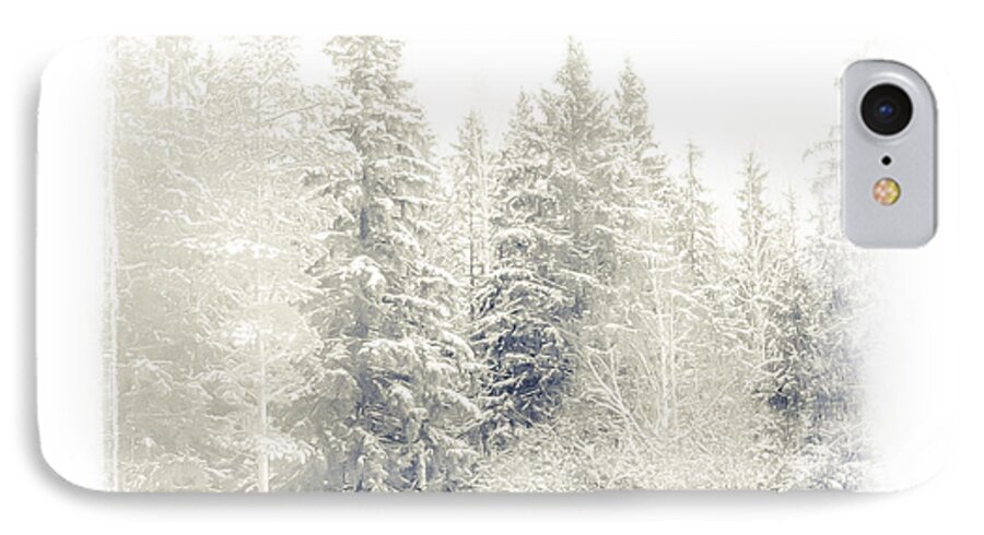 Winter iPhone 7 Case featuring the photograph Winter Wonderland. Elegant KnickKnacks from JennyRainbow #1 by Jenny Rainbow