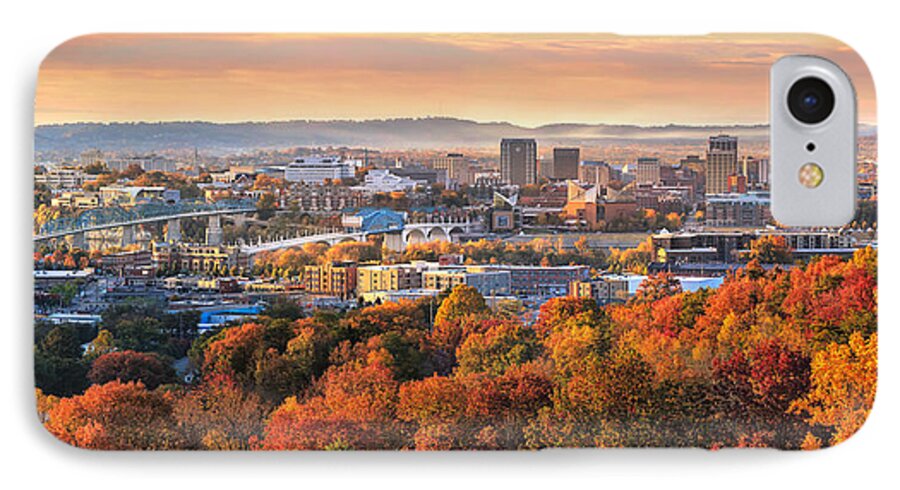 Fall iPhone 7 Case featuring the photograph A Crisp Fall Morning In Chattanooga by Steven Llorca