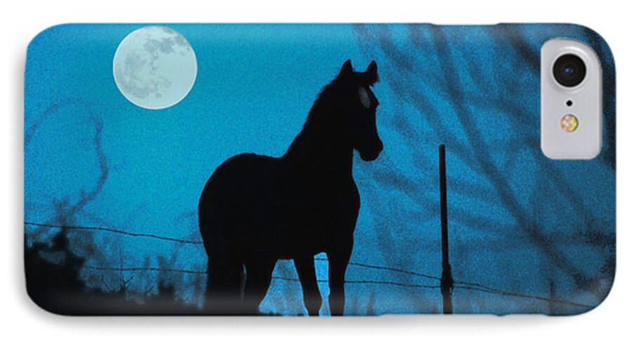 Horse iPhone 7 Case featuring the photograph A Question of Freedom by Jon Lord