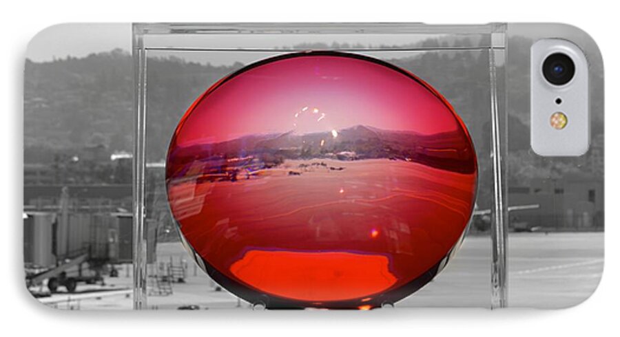  San Francisco Airport iPhone 7 Case featuring the photograph A view of San Francisco airport by Alex King