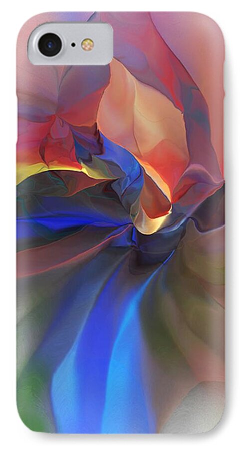 Fine Art iPhone 7 Case featuring the digital art Abstract 121214 by David Lane