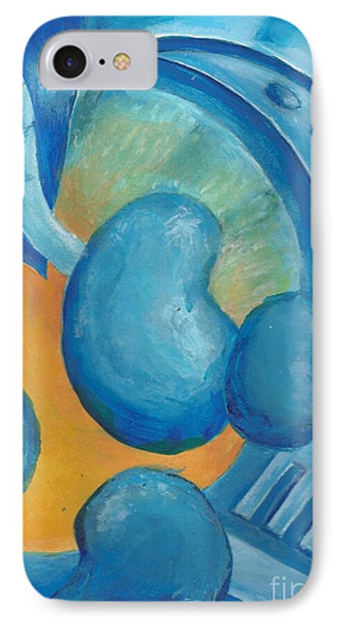 Abstract iPhone 7 Case featuring the painting Abstract Color Study by Samantha Geernaert