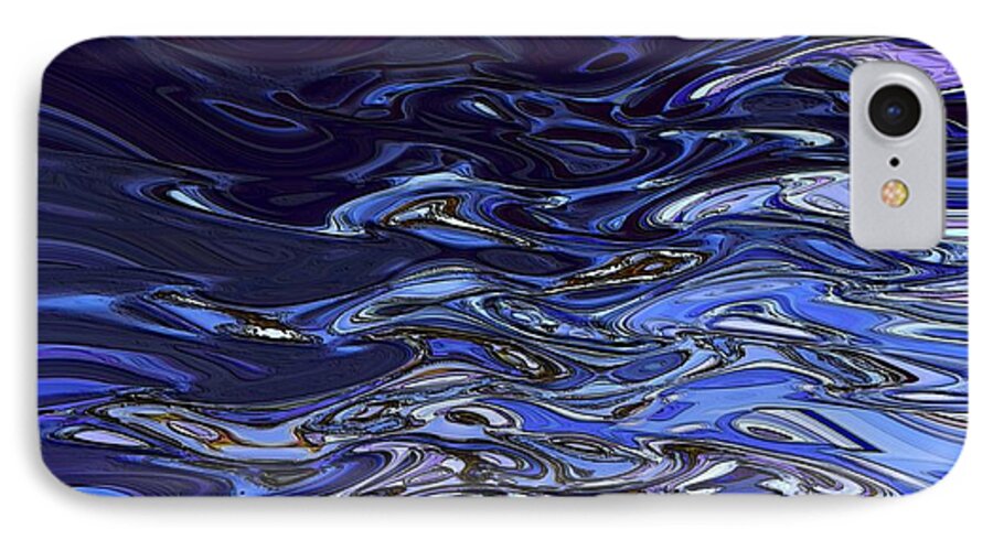 Abstract Art iPhone 7 Case featuring the photograph Abstract Reflections - Digital Art #2 by Robyn King