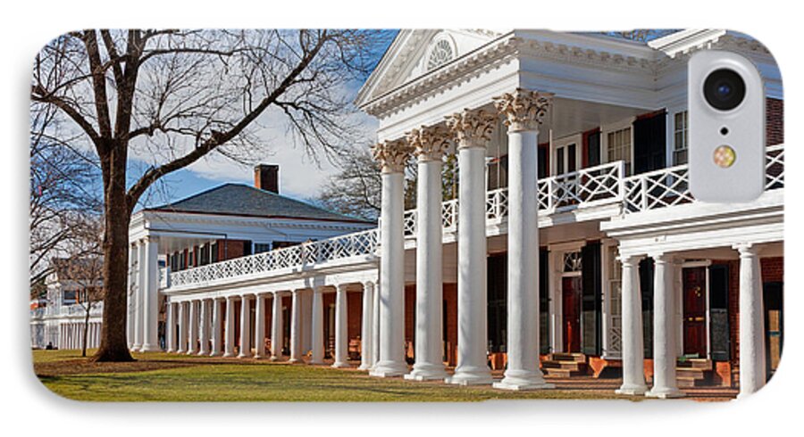 University Of Virginia iPhone 7 Case featuring the photograph Academical Village at the University of Virginia by Melinda Fawver