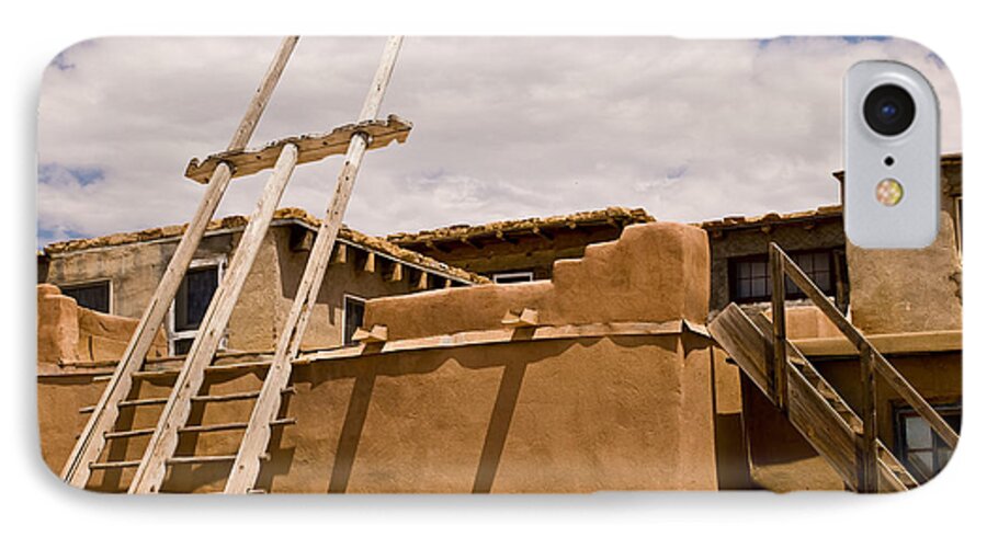 A Building On Acoma Pueblo iPhone 7 Case featuring the photograph Acoma Building by James Gay